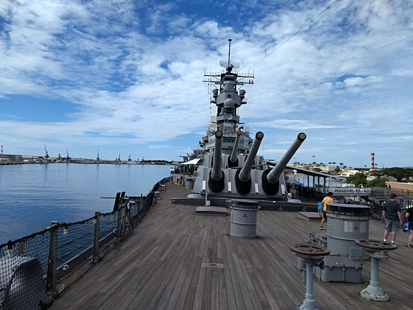 At The Bow Of USS Missouri