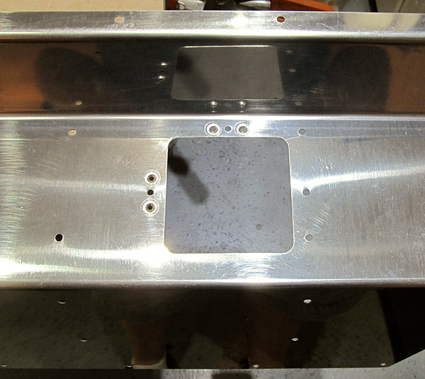 Dimpled Nutplate Holes Right Control Column Cover